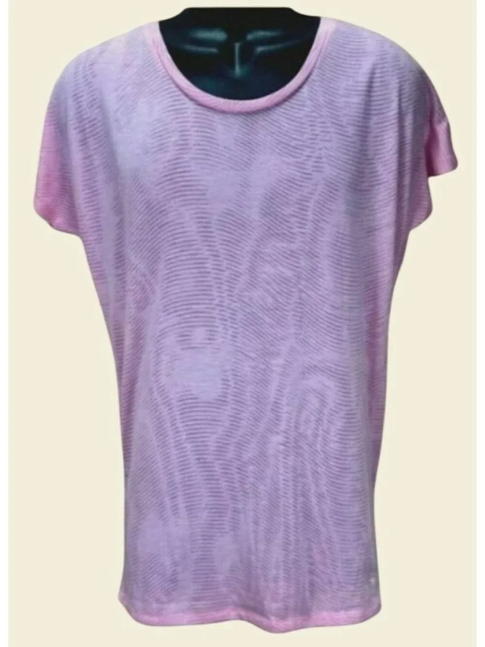 Nike Dri-Fit Loose Fit Pink Sheer Tshirt Size Small